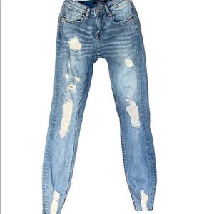 Womens Vigoss Denim Super Skinny Mid Rise Jeans Size 24